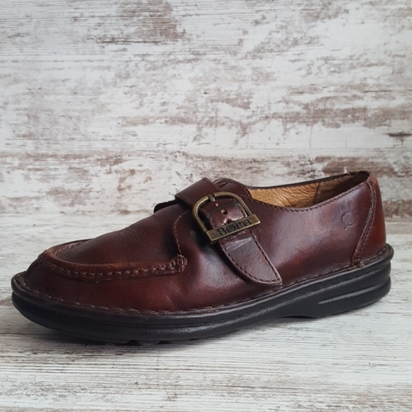 Born Shoes - ⚁Vintage Born Brwn Leather Buckle Loafer